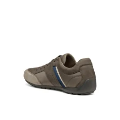 Sneakers grigie Uomo con inserti effetto scamosciato Geox