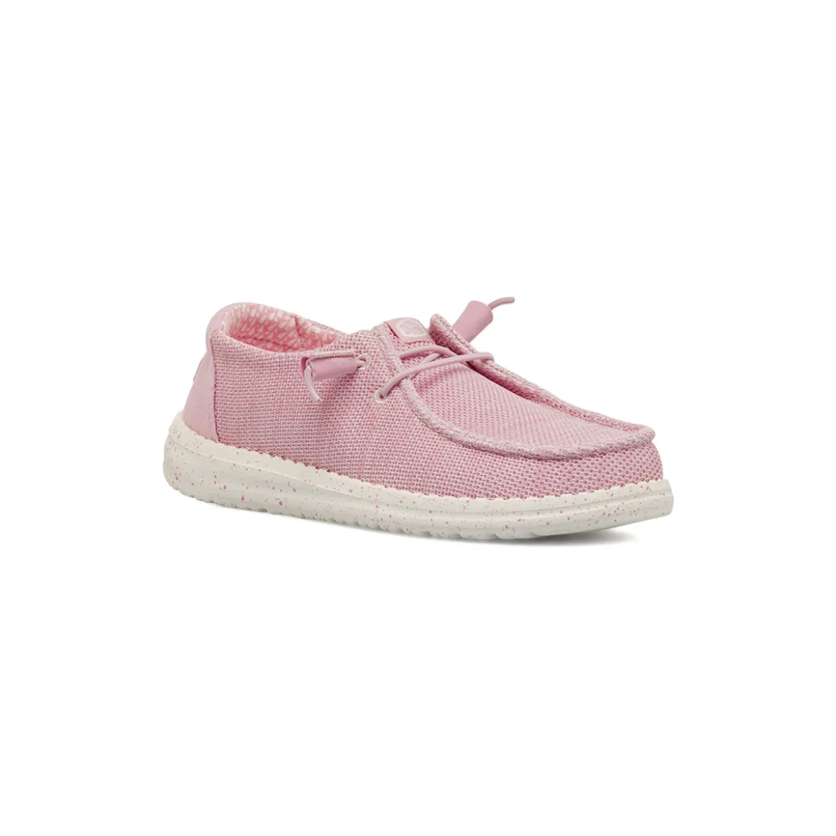 Sneakers leggere Donna rosa in tela con lacci elastici Heydude Wendy