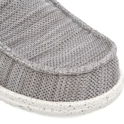 Sneakers leggere grigie da Uomo in tela Heydude Wally stretch