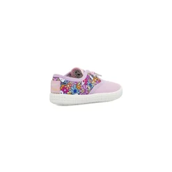 Sneakers lilla Bambina in tela con stampa Peanuts e fiori Lumberjack