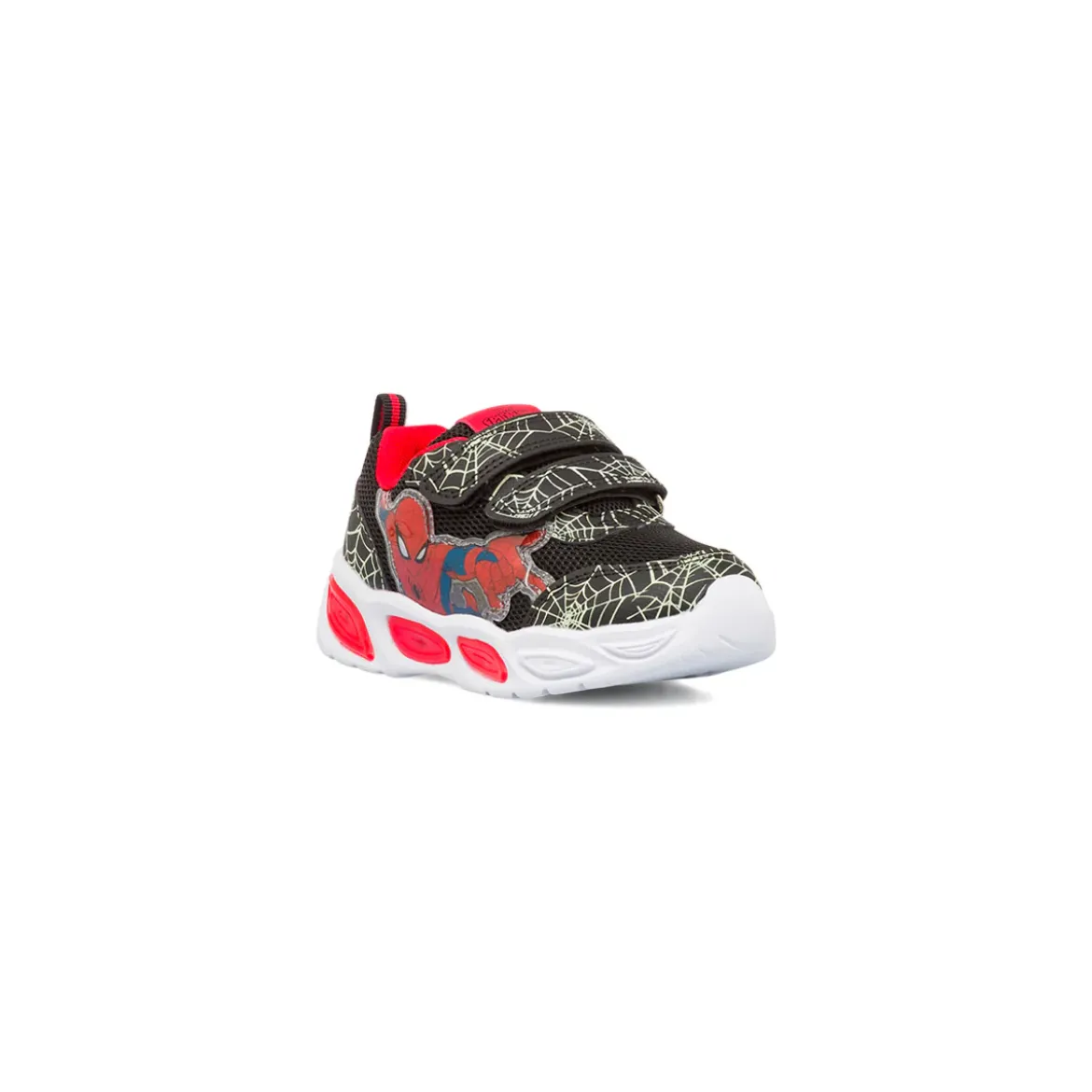 Sneakers nere da Bambino con dettaglio ragnatele e Luci nella suola Spiderman