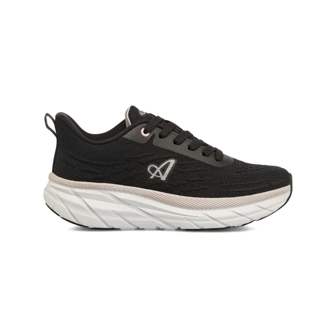 Sneakers Nere Donna in mesh con logo glitter e suola chunky Australian