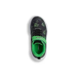Sneakers nere e verdi da Bambino con luci e stampa Minecraft