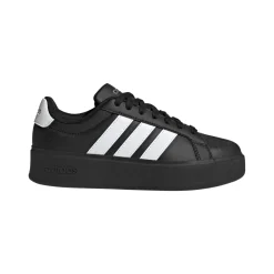 Sneakers platform nere da Donna con logo bianco adidas Streettalk
