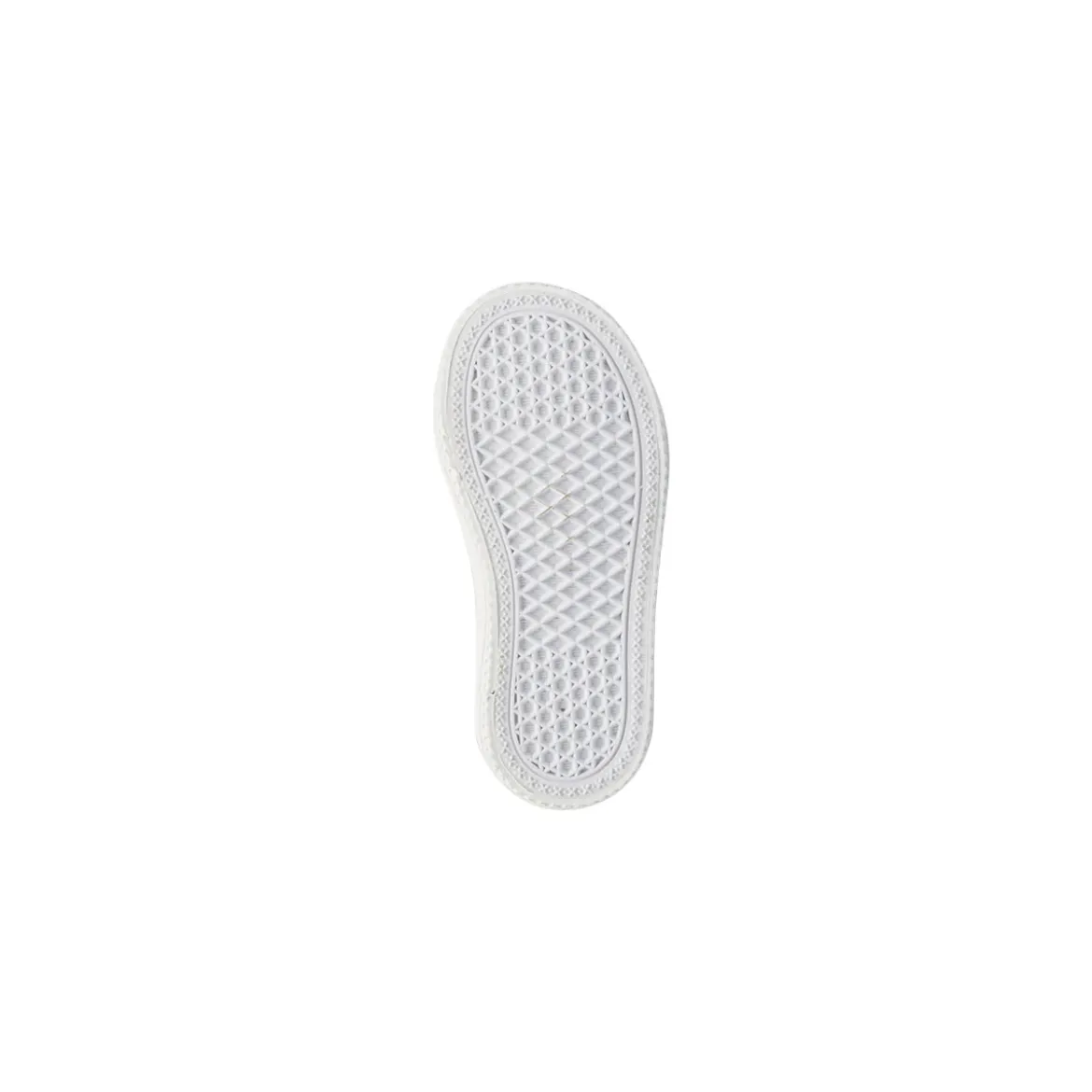 Sneakers Primi passi bambina bianche Kappa con strappo e inserti cuori