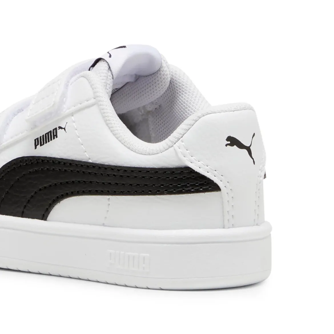 Sneakers primi passi bambino e bambina bianche con dettaglio nero Puma Rickie Classic