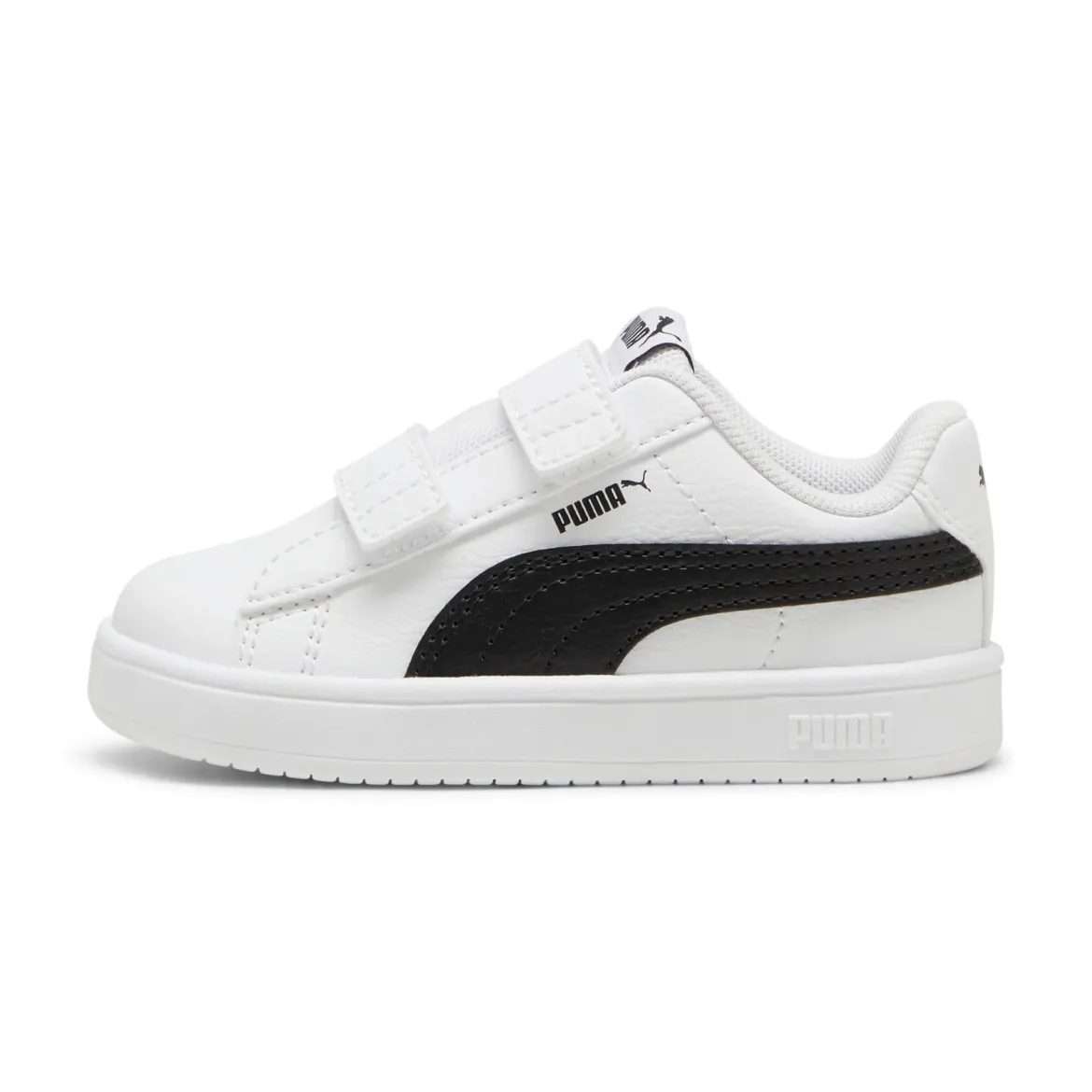 Sneakers primi passi bambino e bambina bianche con dettaglio nero Puma Rickie Classic