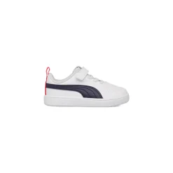 Sneakers primi passi bambino bianche con dettagli blu Puma Rickie