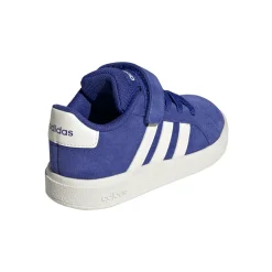 Sneakers Primi Passi blu per bambino con strappo adidas Grand Court