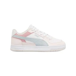 Sneakers Ragazza Bianche e Rosa con Dettagli Azzurri Puma Caven III