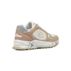 Sneakers retrò da donna Swish Jeans rosa e bianche