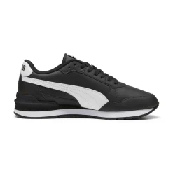 Sneakers retro da Uomo nere con inserti bianchi Puma Runner v4