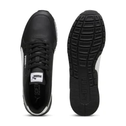 Sneakers retro da Uomo nere con inserti bianchi Puma Runner v4