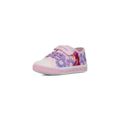 Sneakers rosa da Bambina con chiusura con strappi e stampa Frozen