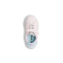 Sneakers rosa da bambina con dettaglio glitter e strappo Dieci Baci
