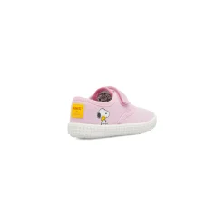 Sneakers rosa da Bambina in tela con Snoopy e strappo Lumberjack