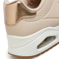 Sneakers rosa da donna con suola ad aria Skechers Uno - Shimmer Away
