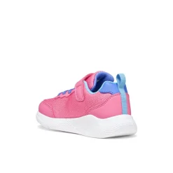 Sneakers rosa fucsia da Ragazza con suola traspirante e stella Geox