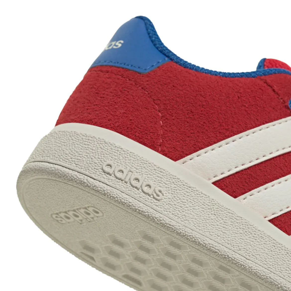 Sneakers Rosse Bambina effetto scamosciato adidas GRAND COURT 00s