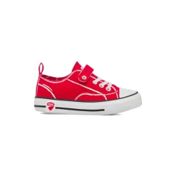 Sneakers rosse da Bambino Ducati con chiusura a strappo