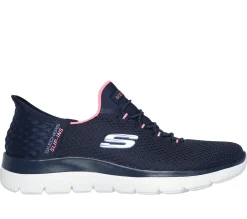 Sneakers slip-on blu da donna con soletta Memory Foam Skechers Slip-ins: Summits