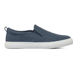 Sneakers slip-on blu da Uomo in tessuto effetto denim US Golf Club