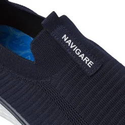 Sneakers Slip-on Blu Uomo in tessuto leggero senza lacci Navigare