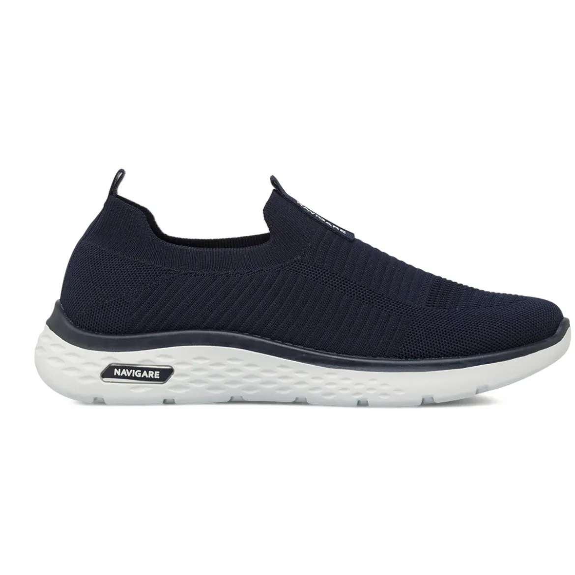 Sneakers Slip-on Blu Uomo in tessuto leggero senza lacci Navigare