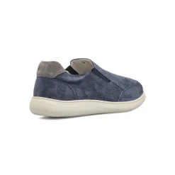 Sneakers Slip-on da Uomo blu con tomaia traforata Lumberjack