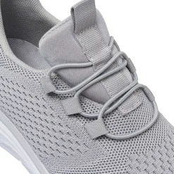 Sneakers slip-on Donna grigie in tessuto con lacci elastici Lora Ferres
