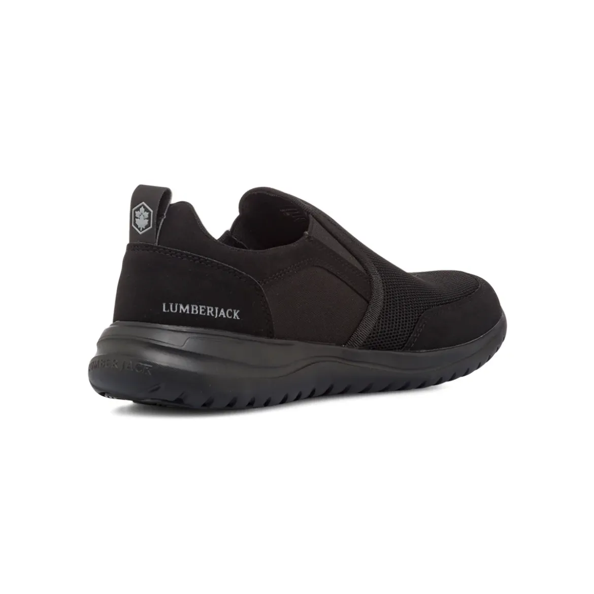 Sneakers Slip-on in tessuto nere da Uomo Lumberjack