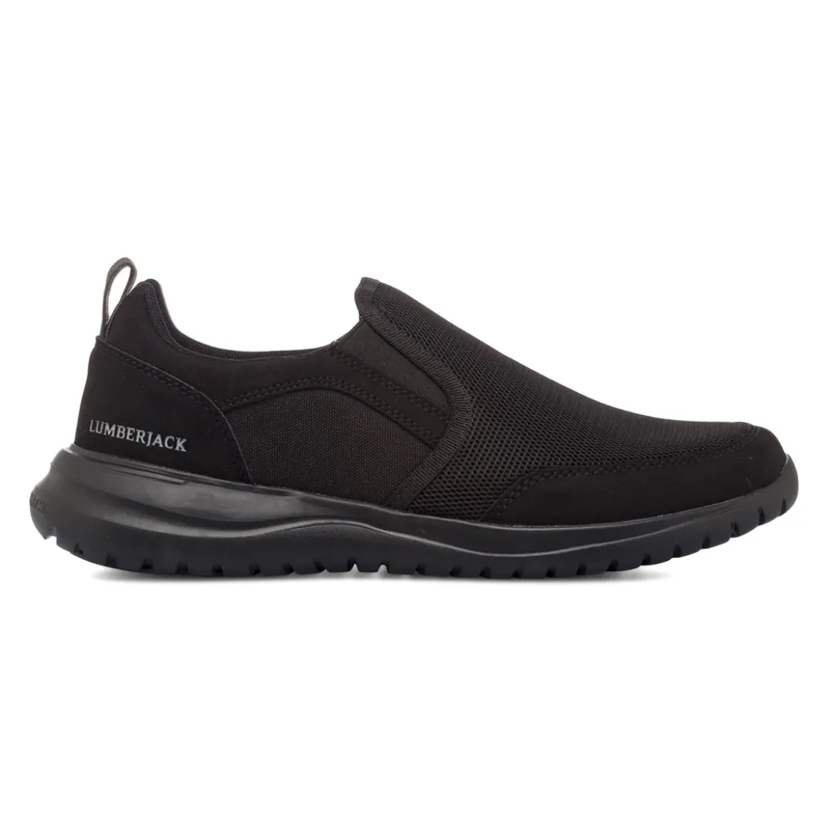 Sneakers Slip-on in tessuto nere da Uomo Lumberjack