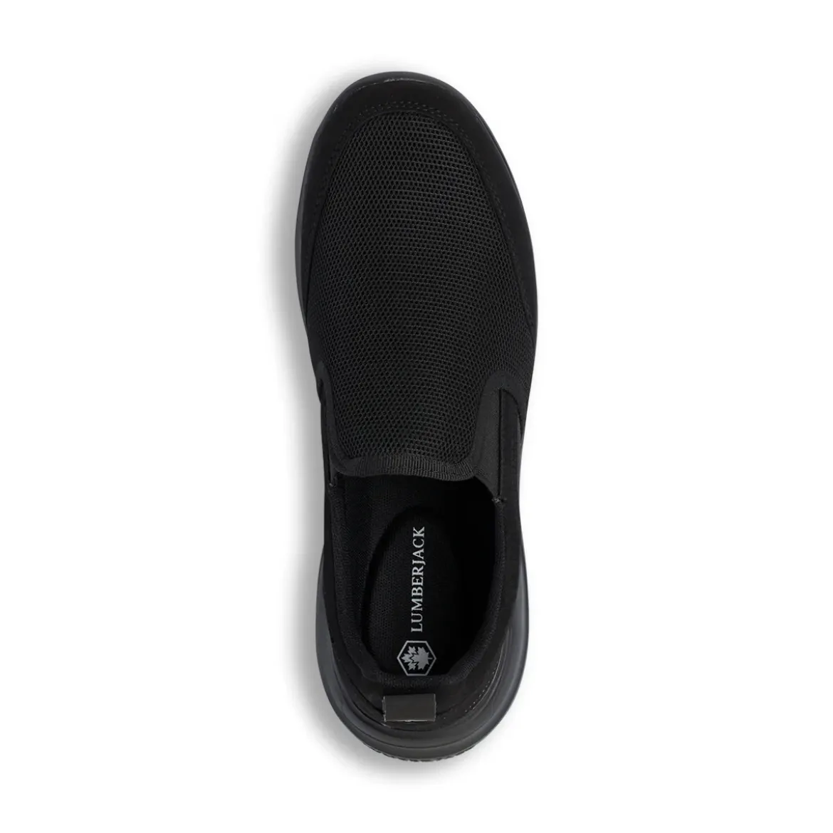 Sneakers Slip-on in tessuto nere da Uomo Lumberjack
