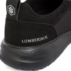 Sneakers Slip-on in tessuto nere da Uomo Lumberjack