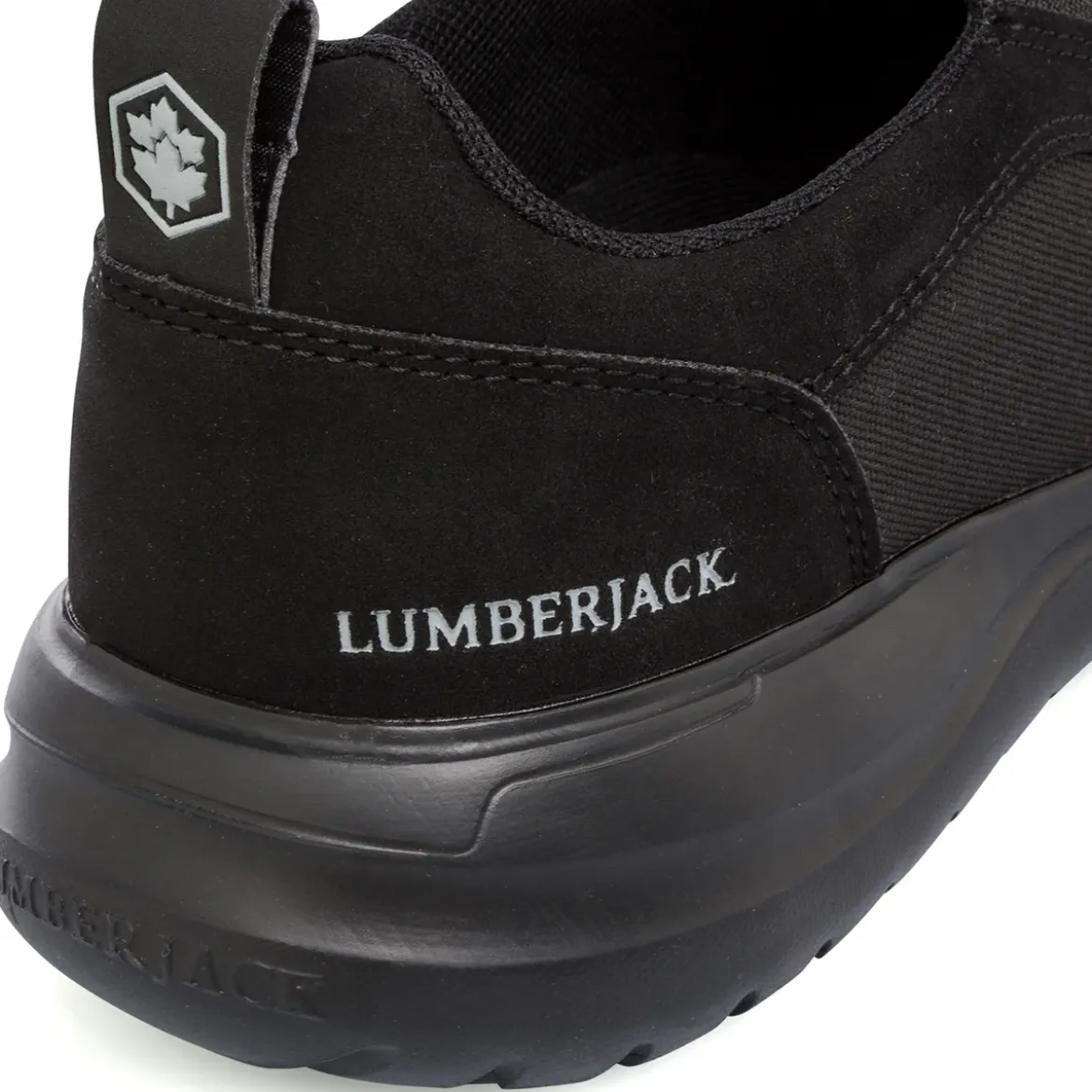 Sneakers Slip-on in tessuto nere da Uomo Lumberjack