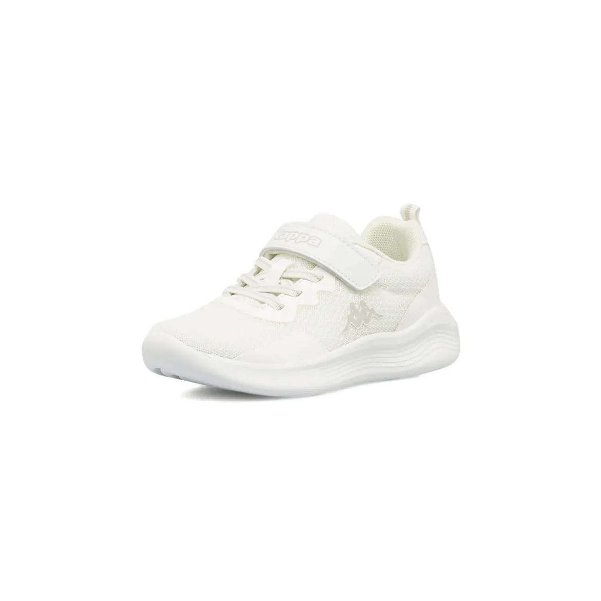 Sneakers Sport da bambino bianche Kappa con chiusura a strappo in mesh