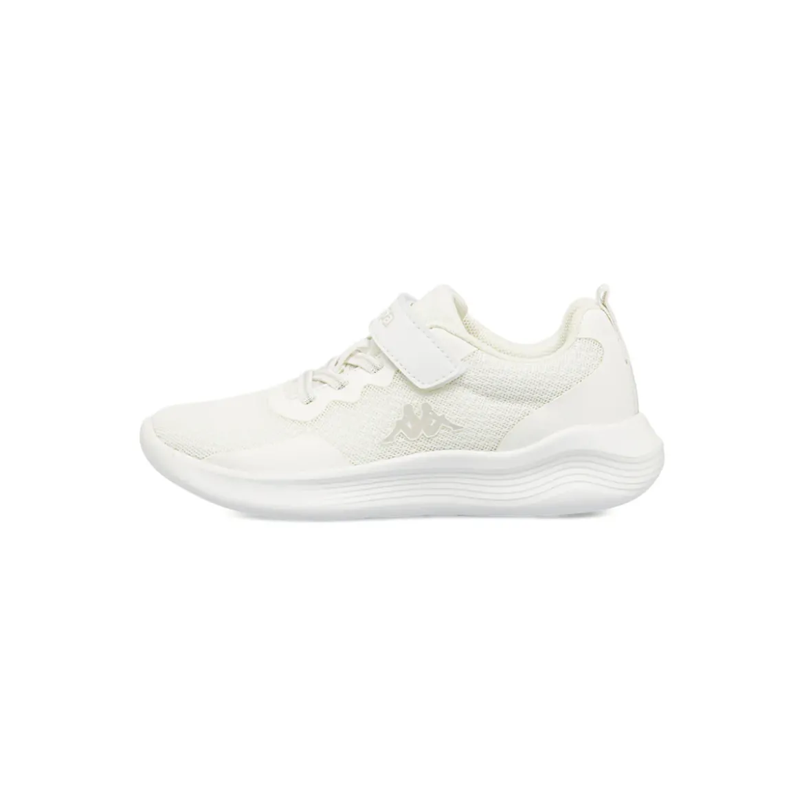 Sneakers Sport da bambino bianche Kappa con chiusura a strappo in mesh