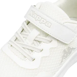 Sneakers Sport da bambino bianche Kappa con chiusura a strappo in mesh