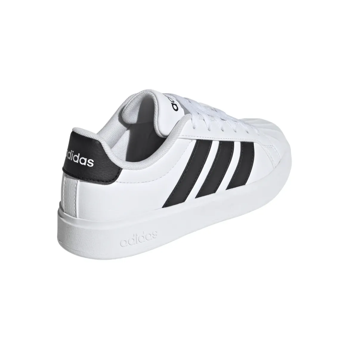 Sneakers sport da ragazzo bianche con dettagli neri adidas STREETTAL