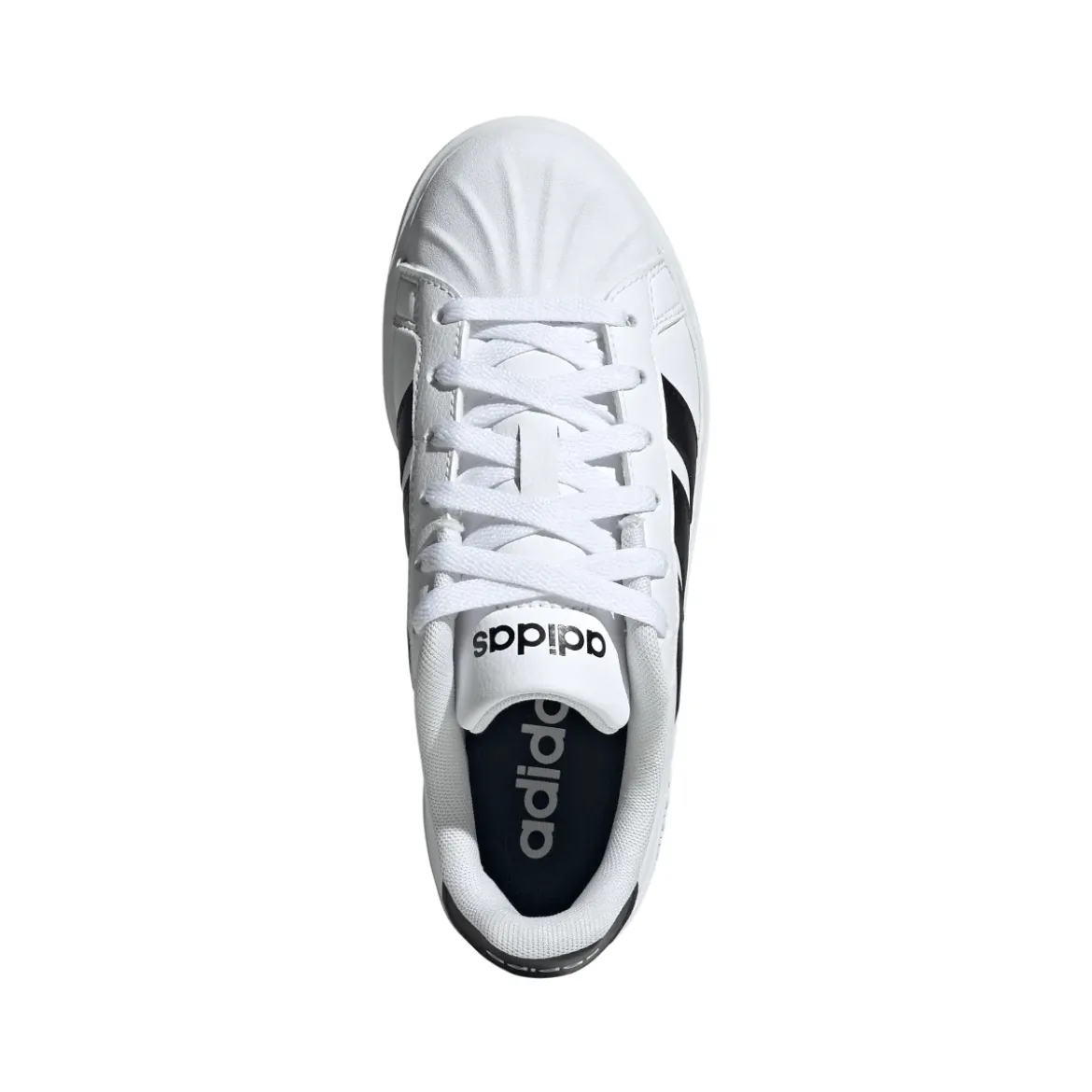 Sneakers sport da ragazzo bianche con dettagli neri adidas STREETTAL