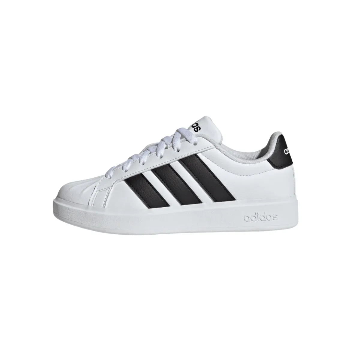 Sneakers sport da ragazzo bianche con dettagli neri adidas STREETTAL