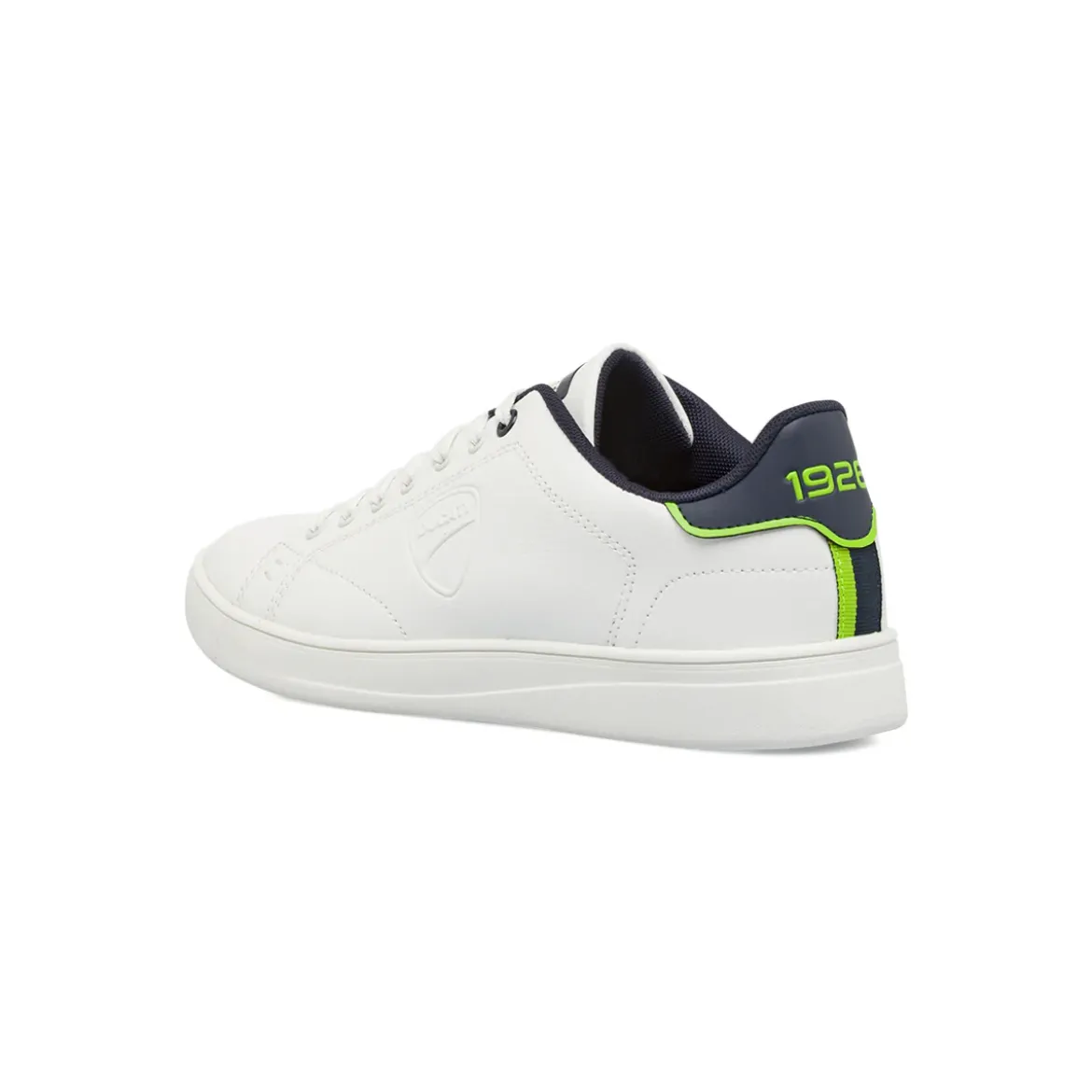 Sneakers Sport da uomo bianche con dettagli verde fluo Ducati