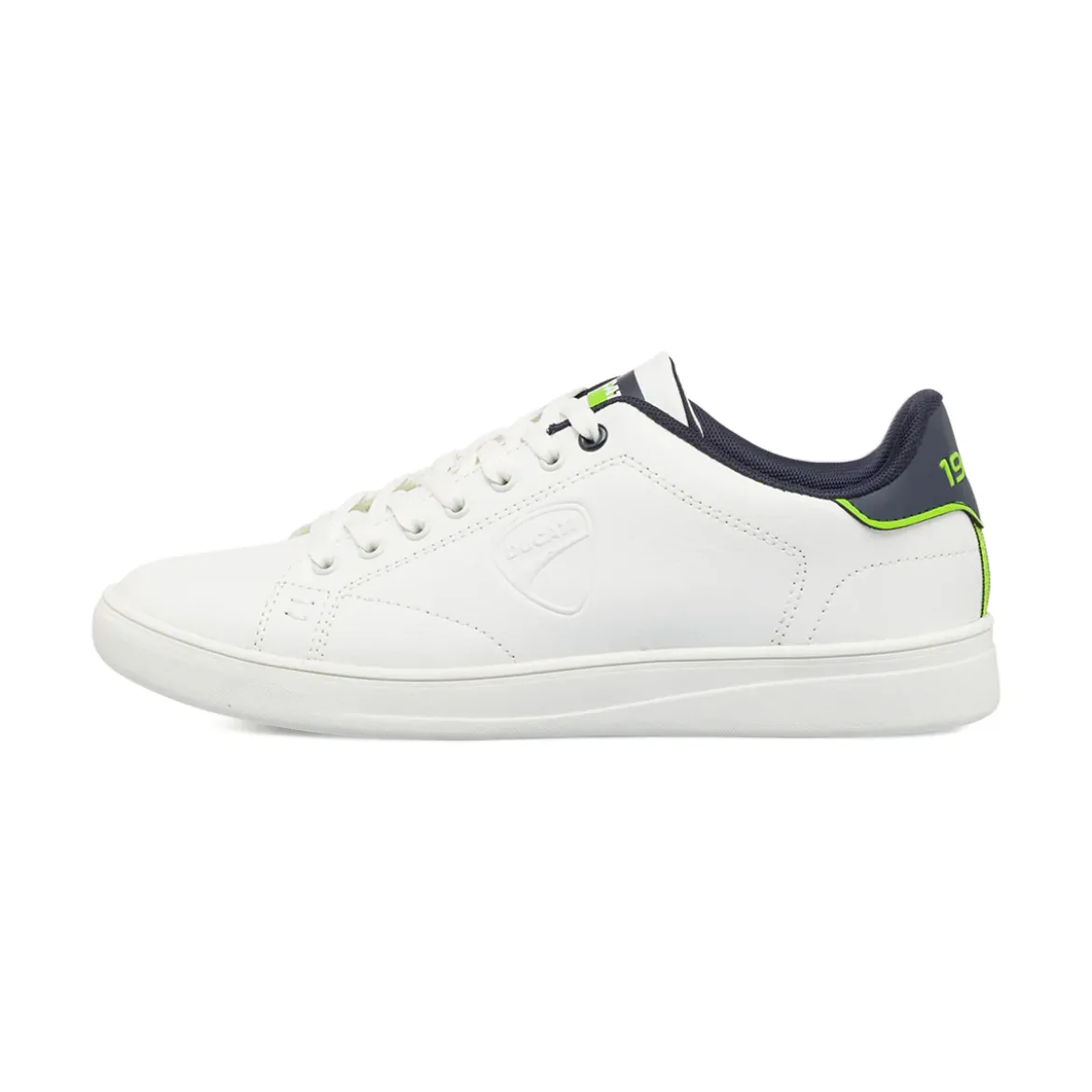 Sneakers Sport da uomo bianche con dettagli verde fluo Ducati