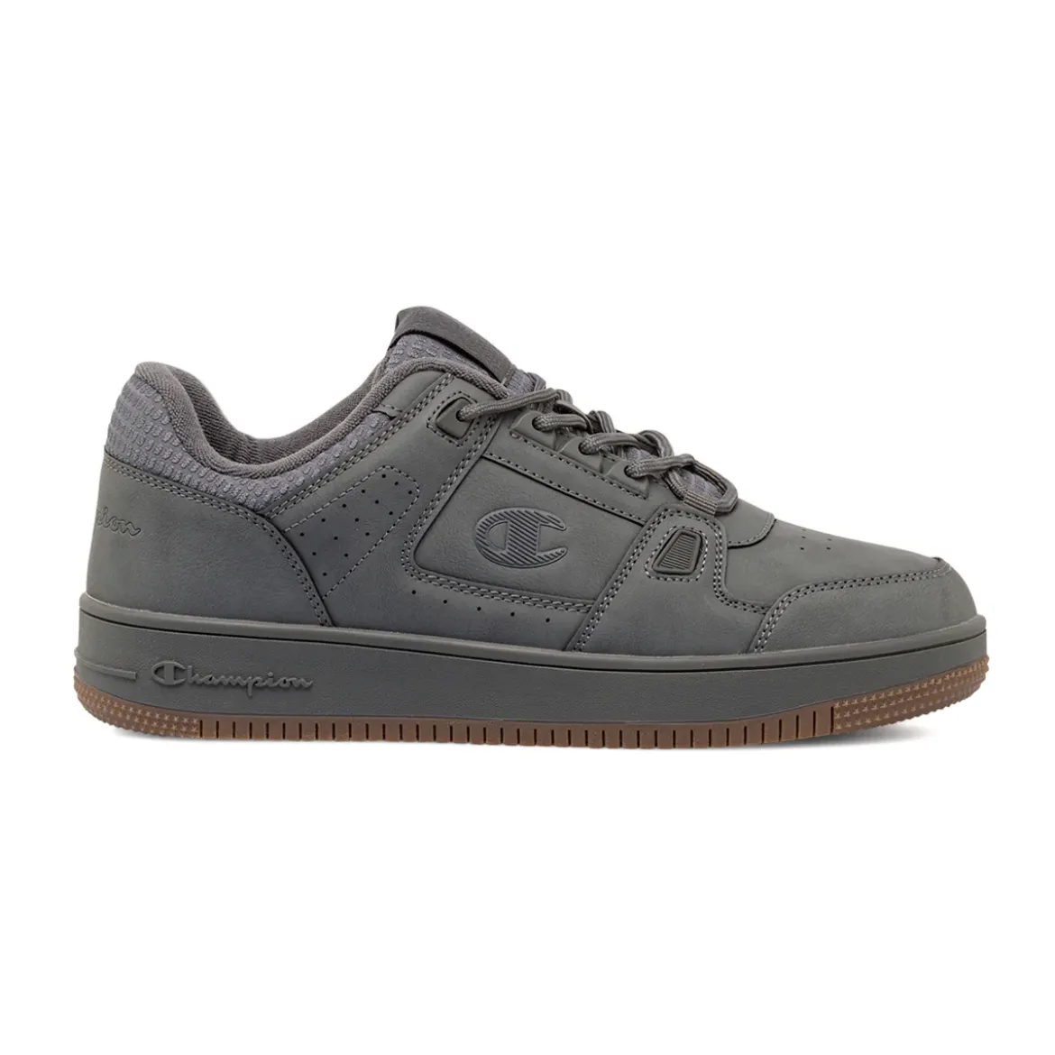 Sneakers Sport da uomo grigie Champion con suola marrone