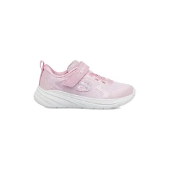 Sneakers sportive Bambina Rosa glitterate chiusura a strappo Skechers