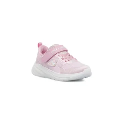 Sneakers sportive Bambina Rosa glitterate chiusura a strappo Skechers