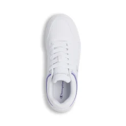 Sneakers sportive bianche da Donna con profili lilla Champion