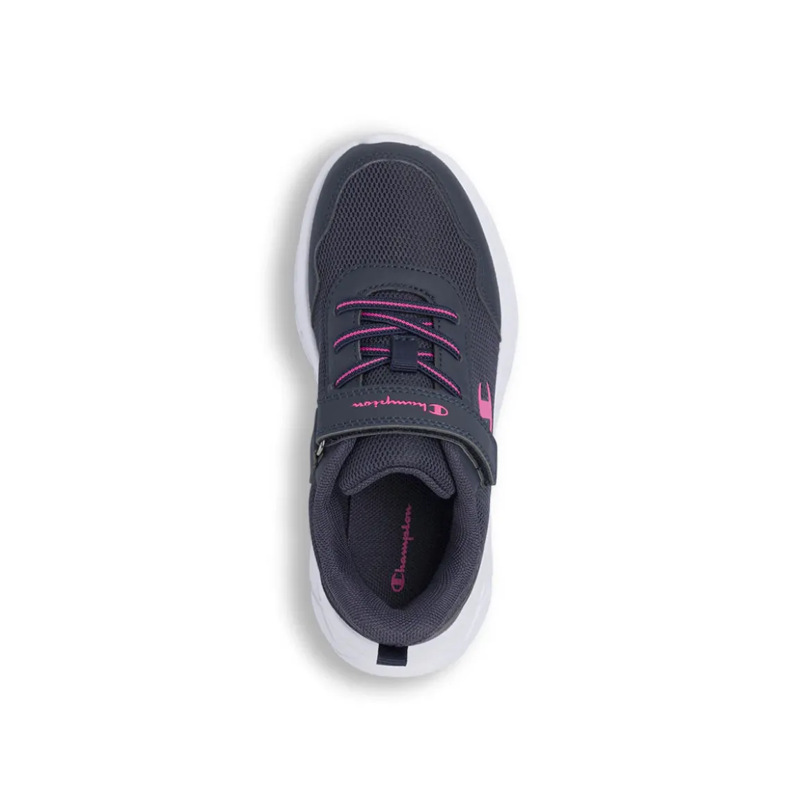 Sneakers sportive blu da Bambina con strappo e lacci elastici Champion