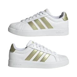 Sneakers sportive da Donna bianche con strisce oro adidas STREETTALK
