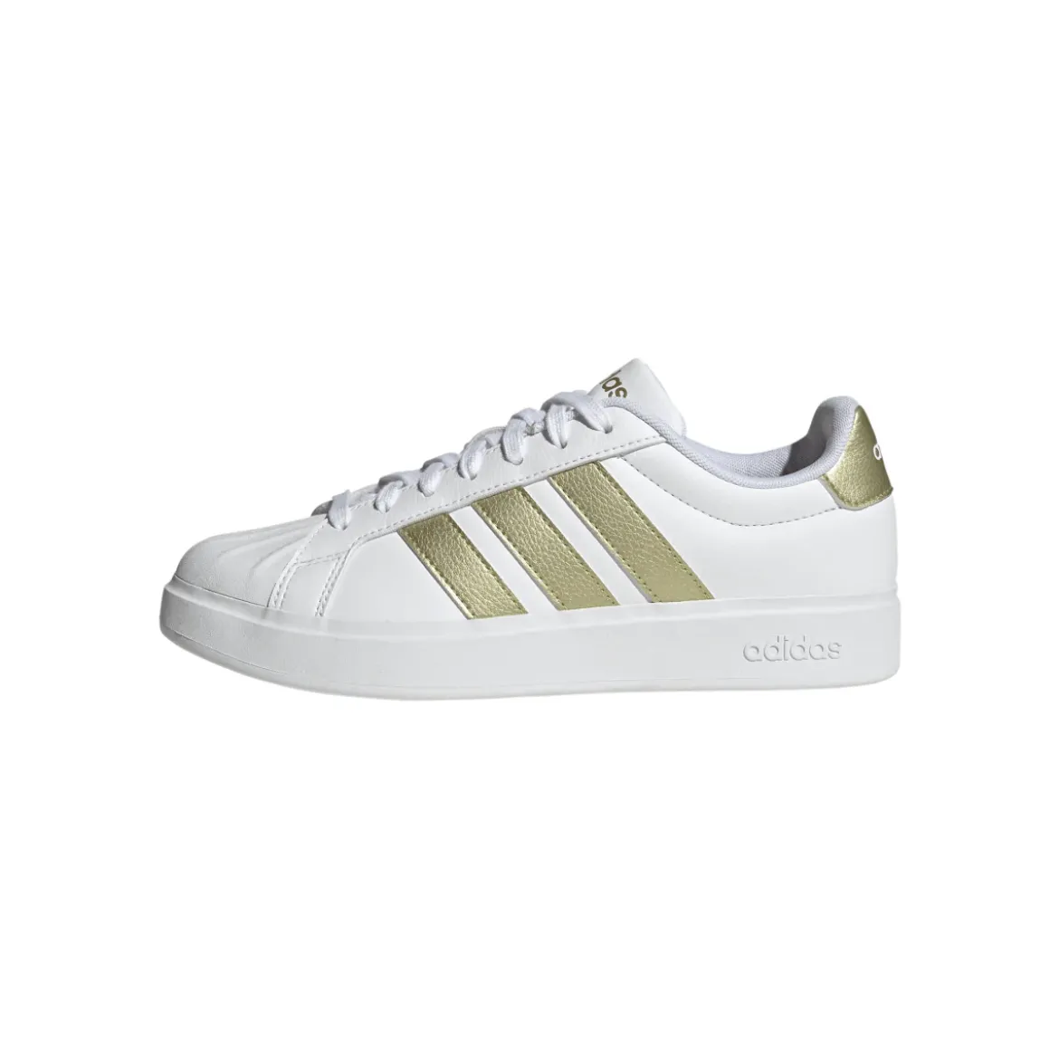 Sneakers sportive da Donna bianche con strisce oro adidas STREETTALK